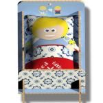 WANDenWOONdeco.nl BEDTIME bedtime met kussen LOES