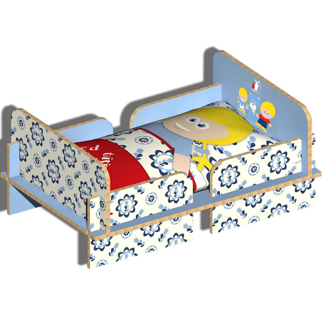 WANDenWOONdeco.nl BEDTIME bedje kusse LOES