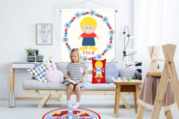 WANDenWOONdeco.nl WWDNL KIDS textielposter TEUN