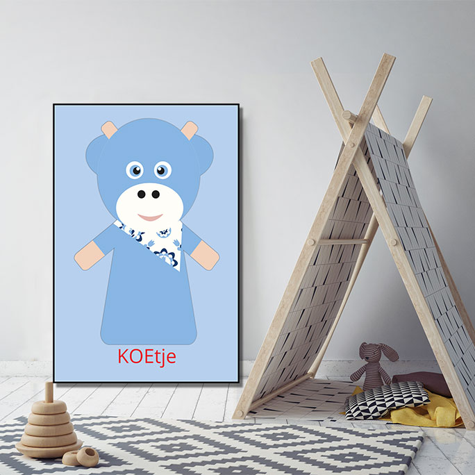 WANDenWOONdeco.nl kinderkamer frame-KOEtje