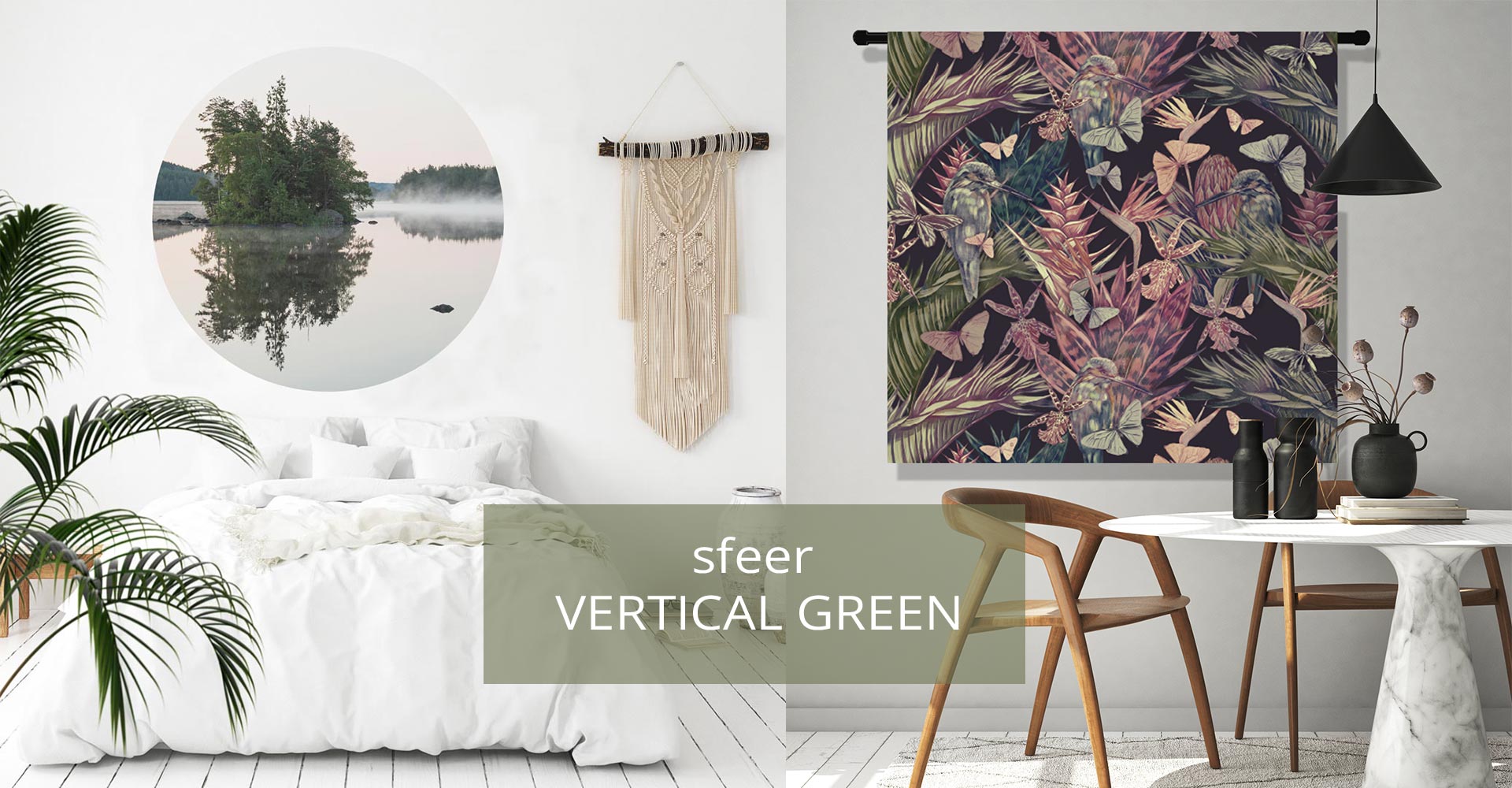 WANDenWOONdeco.nl sfeer VERTICAL GREEN