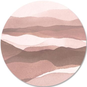 Dibond-cirkel-DANIEK-roze en taupe