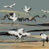 behangpaneel-KRAANVOGELS-stone-blue