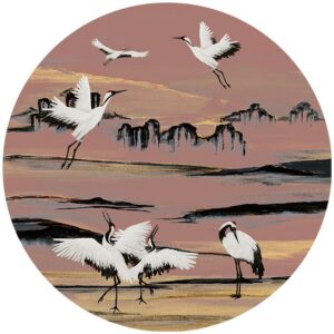 zelfklevend-behang-cirkel-KRAANVOGELS-blush-pink