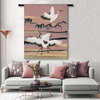 wanddoek-KRAANVOGELS-positive-blush