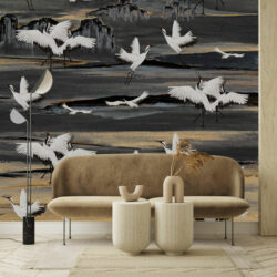 behang-KRAANVOGELS-ivory-black