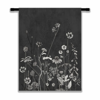 wanddoek-katoen-WEED-charcoal zwart