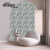 behangpaneel muurboog BING groen blauw